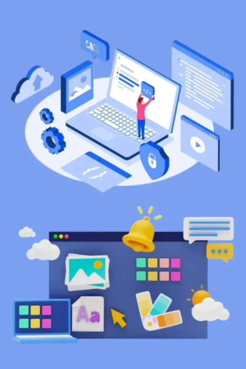 creative web design and development work